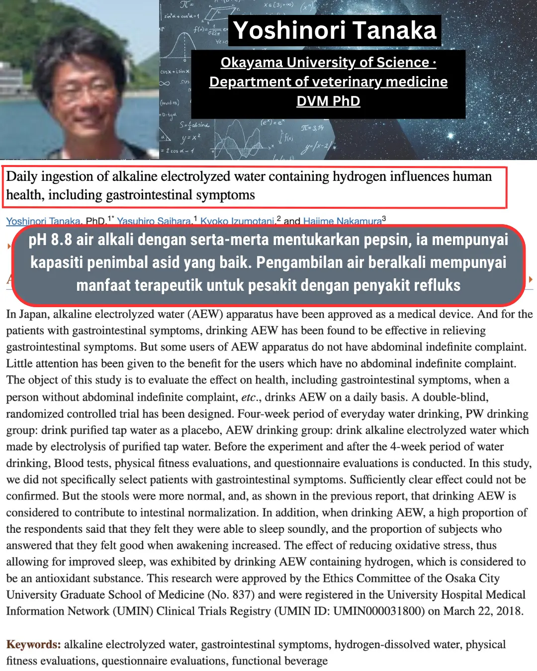 KAJIAN - Air Alkali terbukti berkesan menentang penyakit gas/angin dalam perut