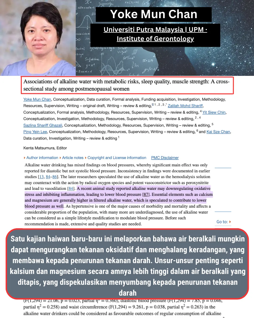 KAJIAN - Air Alkali terbukti berkesan terhadap menurunkan tekanan darah dalam badan